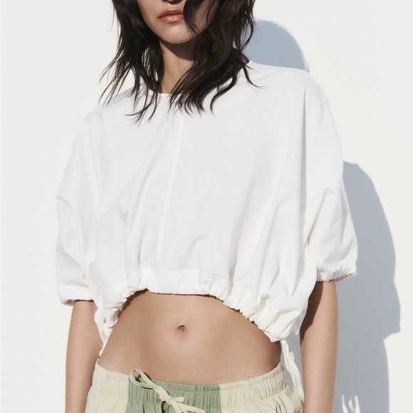 GATHERED TOP WITH TIES - Picture 3 of 12